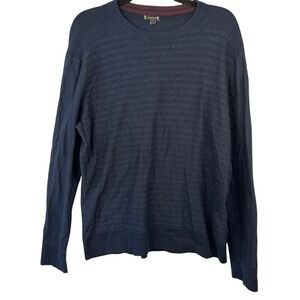 Smartwool Sweater Men's Size L Dark Blue SW019294 Long‎ Sleeve Wool Blend